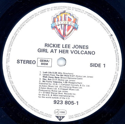 Rickie Lee Jones : Girl At Her Volcano (10", Album, EP)