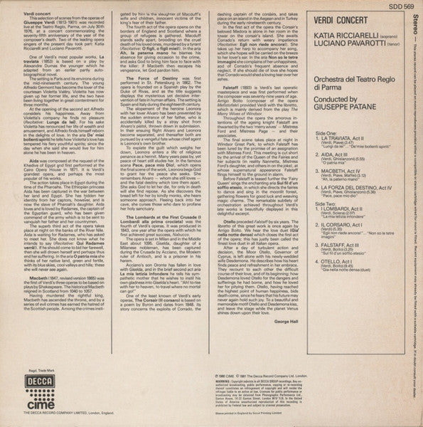 Katia Ricciarelli, Luciano Pavarotti : Al Teatro Regio Di Parma (LP)