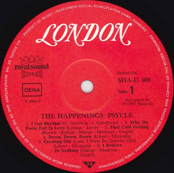 The Happenings : Psycle (LP, Album)