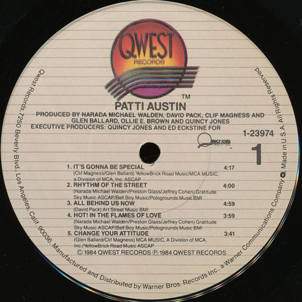 Patti Austin : Patti Austin (LP, Album, Win)