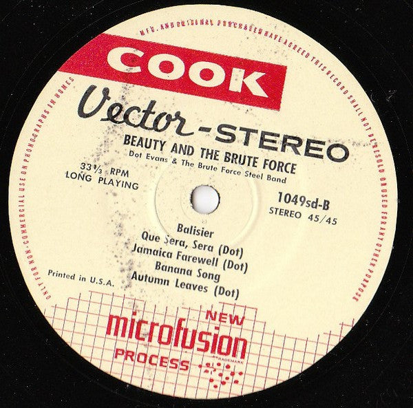 Dot Evans & Brute Force Steel Band Of Antigua : Beauty And The Brute Force (LP, Album)