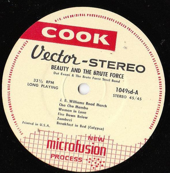 Dot Evans & Brute Force Steel Band Of Antigua : Beauty And The Brute Force (LP, Album)