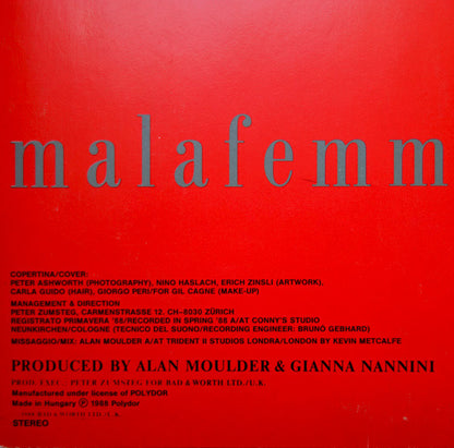 Gianna Nannini : Malafemmina (LP, Album)