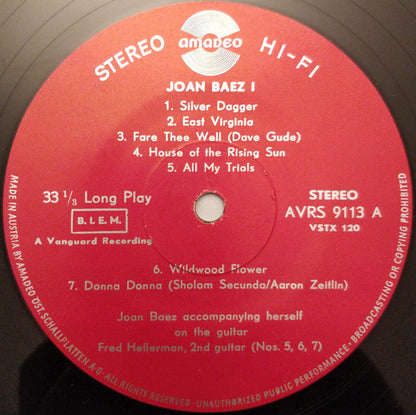 Joan Baez : 1 (LP, Album)