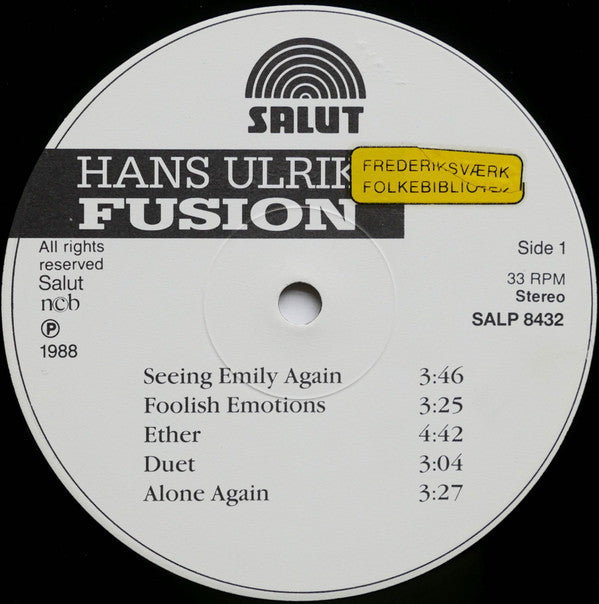 Hans Ulrik : Fusion (LP)