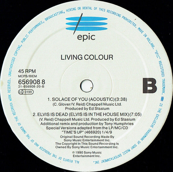 Living Colour : Solace Of You (12", Single)