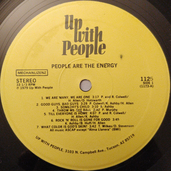 Up With People : People Are The Energy (LP, Album)