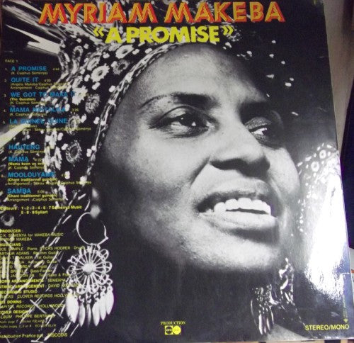 Miriam Makeba : A Promise (LP, Album, RE, Gat)