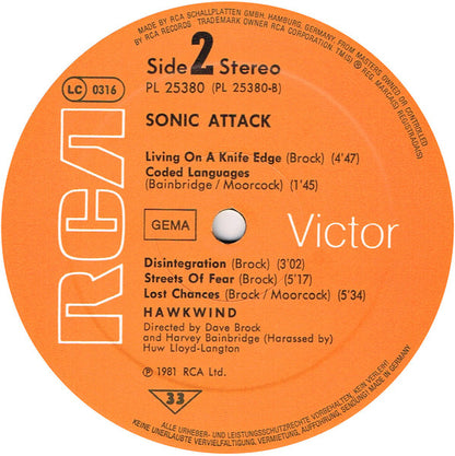 Hawkwind : Sonic Attack (LP, Album)