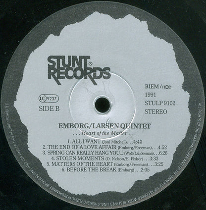 Emborg Larsen Quintet : Heart Of The Matter (LP, Album)