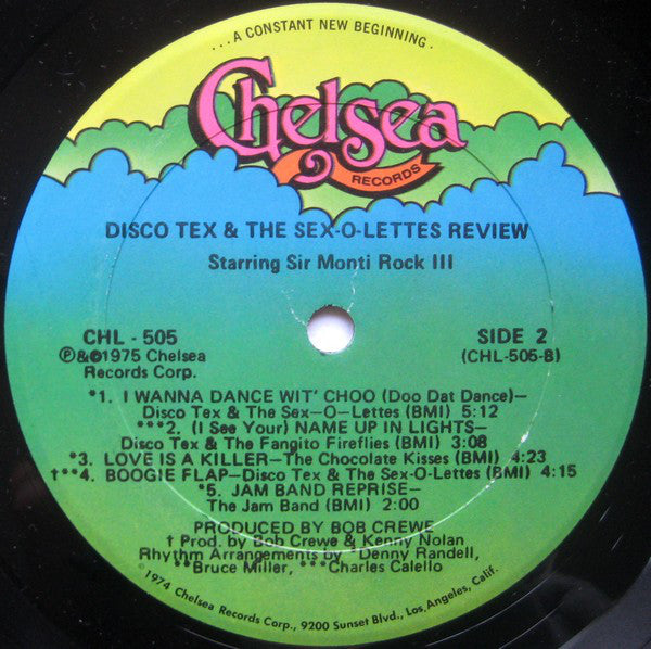 Disco Tex & His Sex-O-Lettes : Disco Tex & The Sex-O-Lettes Review (LP, Album, Mixed)