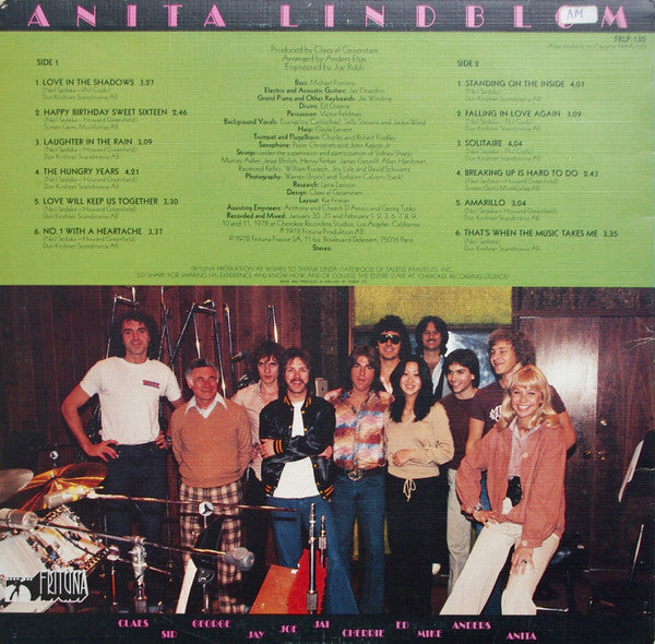 Anita Lindblom : Love In The Shadows (LP, Album)