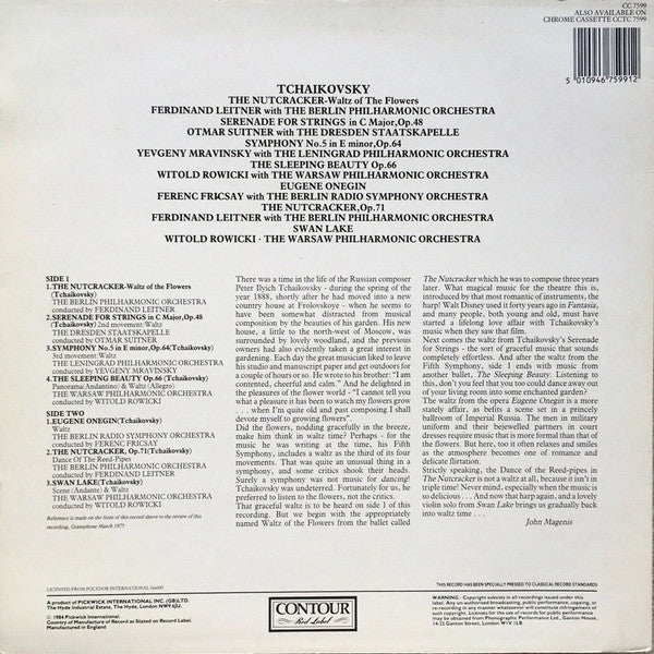 Pyotr Ilyich Tchaikovsky, Berliner Philharmoniker, Leningrad Philharmonic Orchestra, Staatskapelle Dresden, Orkiestra Symfoniczna Filharmonii Narodowej, Radio-Symphonie-Orchester Berlin : Waltz Of The Flowers - Favourite Waltzes By Tchaikovsky (LP, Comp)