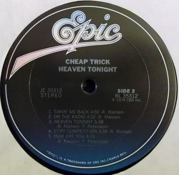 Cheap Trick : Heaven Tonight (LP, Album, RE, Pit)