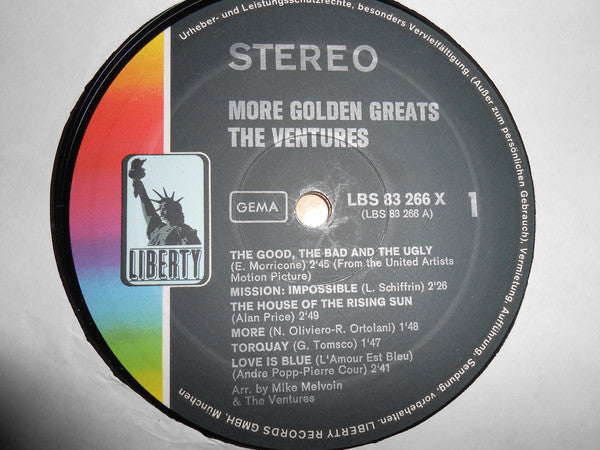 The Ventures : More Golden Greats (2xLP, Comp)