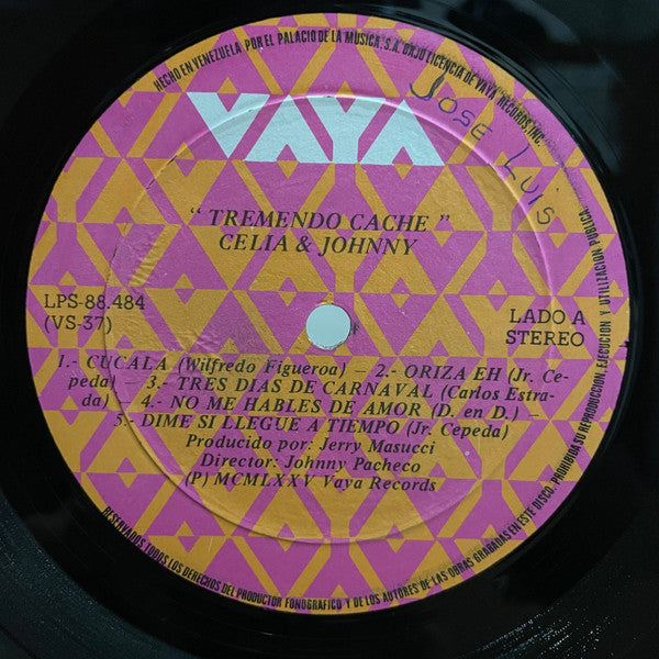 Celia Cruz & Johnny Pacheco : Tremendo Caché (LP, Album)