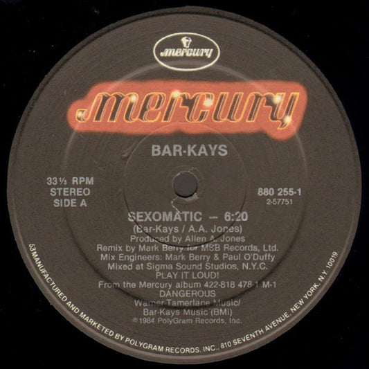 Bar-Kays : Sexomatic (12")