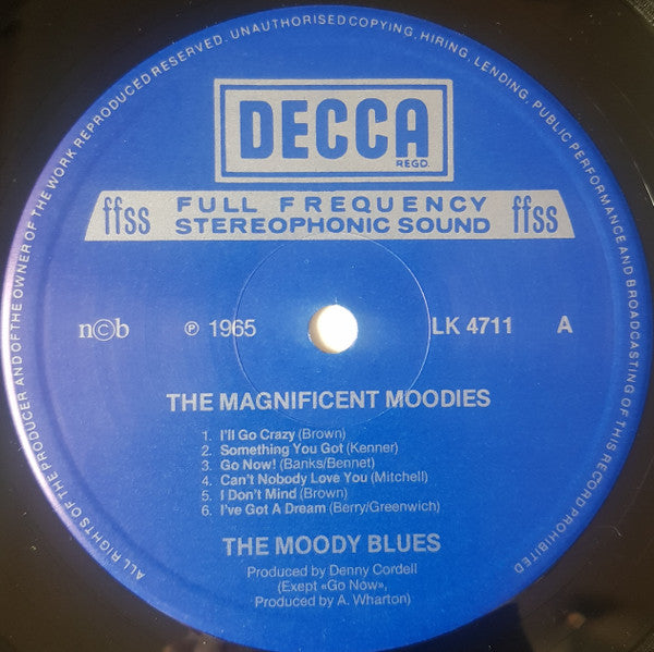 The Moody Blues : The Magnificent Moodies (LP, Album, Mono, RE)