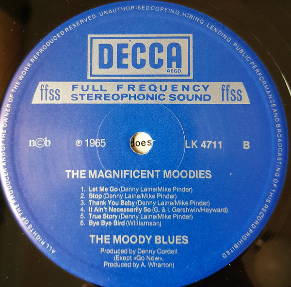 The Moody Blues : The Magnificent Moodies (LP, Album, Mono, RE)