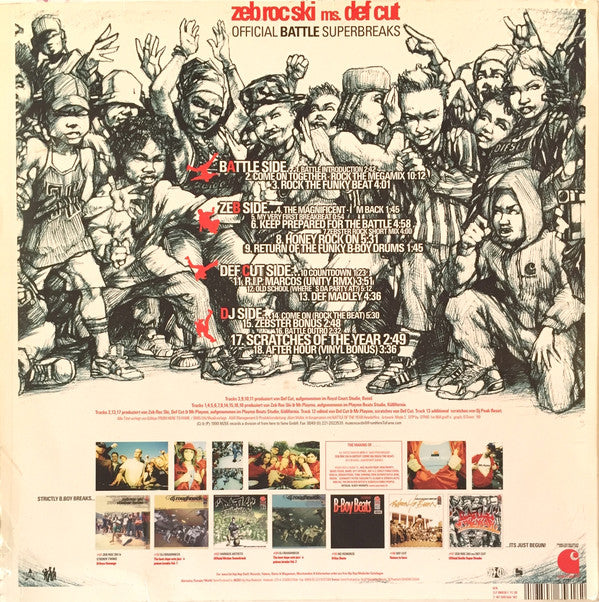 Zeb.Roc.Ski / Def Cut : Official Battle Superbreaks (2xLP, Album)