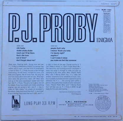 P.J. Proby : Enigma (LP, Album)