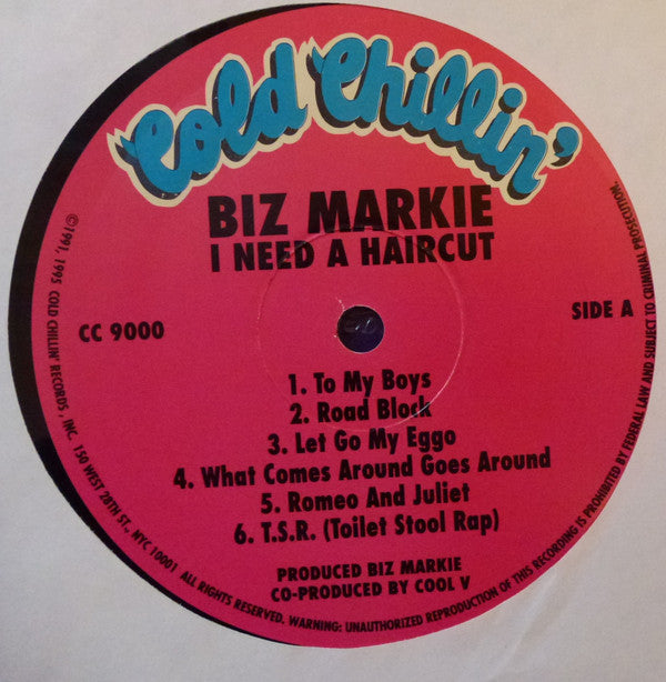 Biz Markie : I Need A Haircut (LP, Album, RE)