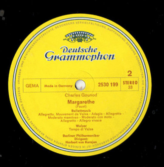 Jacques Offenbach / Charles Gounod - Berliner Philharmoniker • Herbert von Karajan : Gaîté Parisienne / Ballettmusik Und Walzer Aus Margarete (Faust) (LP)