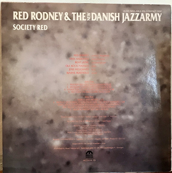 Red Rodney & The New Danish Jazzarmy : Society Red (LP)