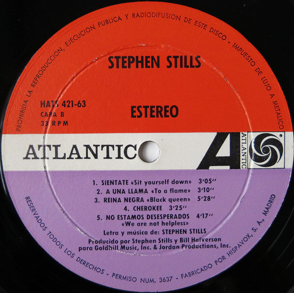 Stephen Stills : Stephen Stills (LP, Album)