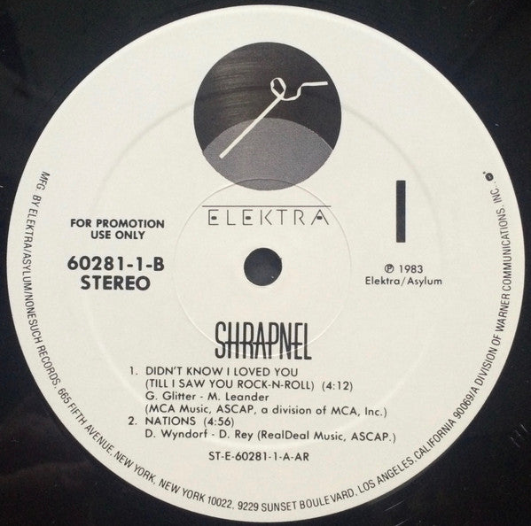 Shrapnel (4) : Shrapnel (12", Promo)