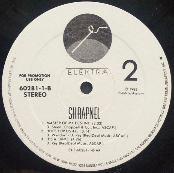 Shrapnel (4) : Shrapnel (12", Promo)