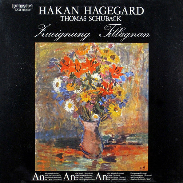 Håkan Hagegård, Thomas Schuback : Zueignung = Tillägnan (LP, Album)