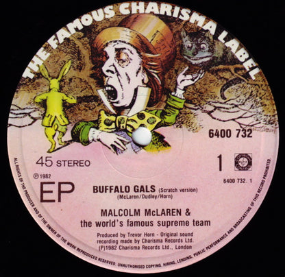 Malcolm McLaren And World's Famous Supreme Team : Buffalo Gals (Special Stereo Scratch Mix) (12", EP)