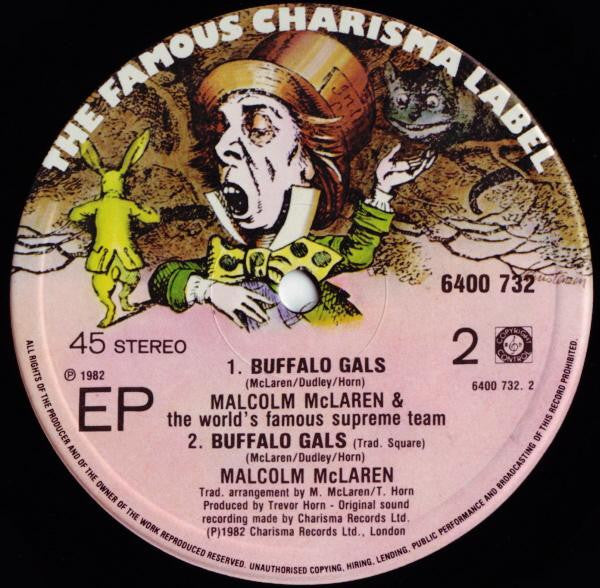 Malcolm McLaren And World's Famous Supreme Team : Buffalo Gals (Special Stereo Scratch Mix) (12", EP)