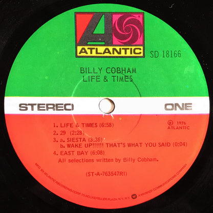 Billy Cobham : Life & Times (LP, Album, RI)