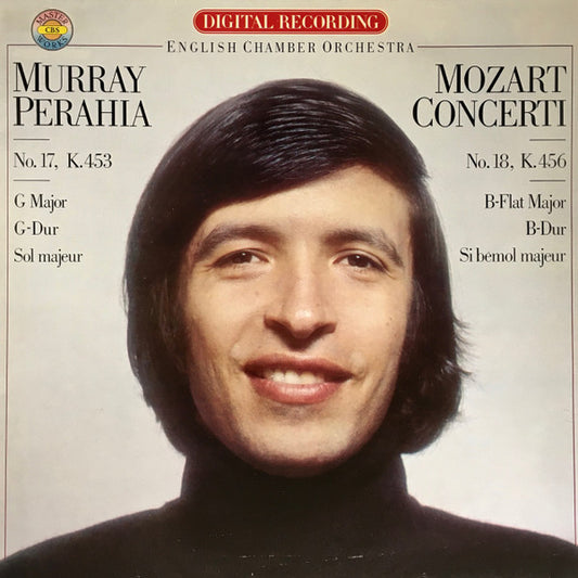 Wolfgang Amadeus Mozart – Murray Perahia ∙ English Chamber Orchestra : Piano Concerti No. 17 G Major, K. 453 ∙ No. 18 B-Flat Major,  K. 456 (LP)