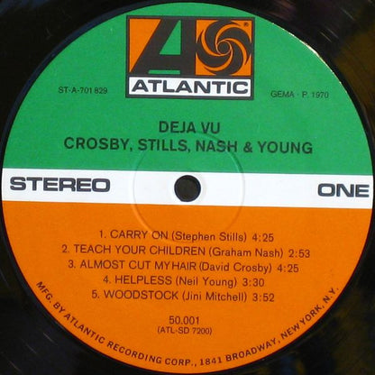 Crosby, Stills, Nash & Young : Déjà Vu (LP, Album, RP, Gat)