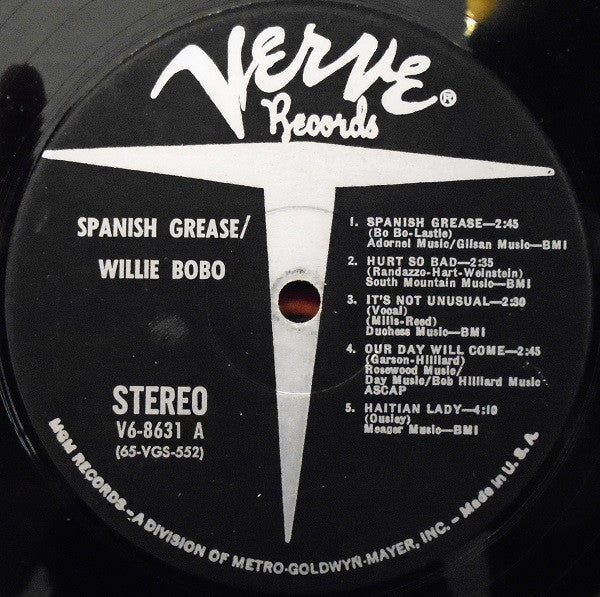 Willie Bobo : Spanish Grease (LP, Album)