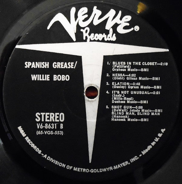 Willie Bobo : Spanish Grease (LP, Album)