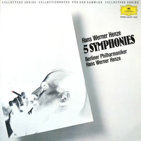 Hans Werner Henze - Berliner Philharmoniker : 5 Symphonies (2xLP, Album, RE, Gat)