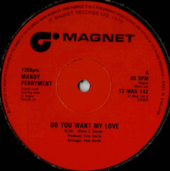 Mandy Perryment : Do You Want My Love (12", Ltd)