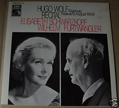 Hugo Wolf / Elisabeth Schwarzkopf / Wilhelm Furtwängler : Hugo Wolf Recital (LP, Album)