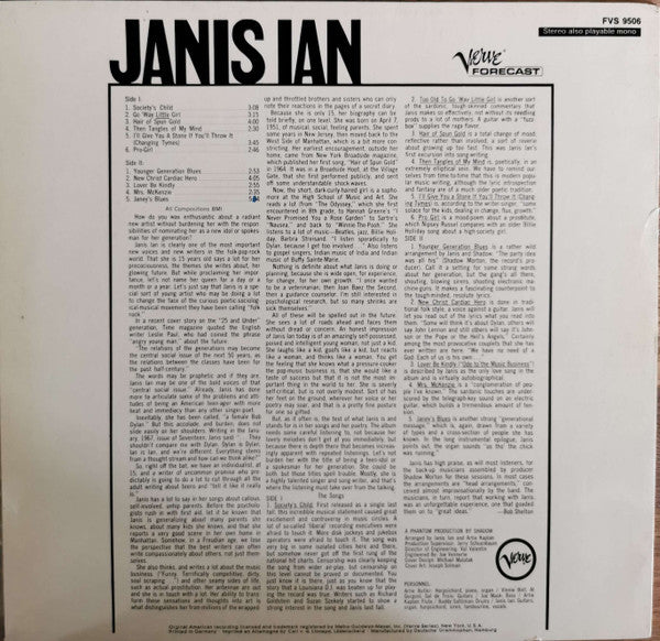 Janis Ian : Janis Ian (LP, Album)