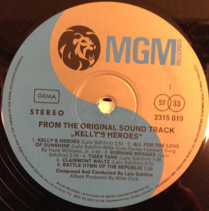 Lalo Schifrin : Kelly's Heroes (Music From The Original Sound Track) (LP, Album)