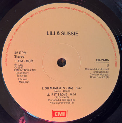 Lili & Sussie : Oh Mama (12")