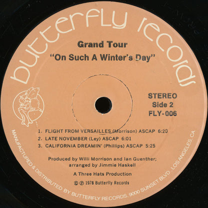 Grand Tour : On Such A Winter's Day (LP, Album, Pea)