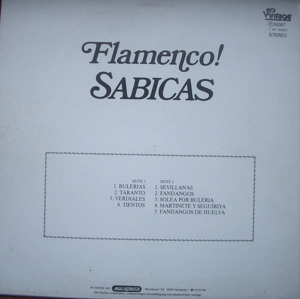 Sabicas : Flamenco! (LP)