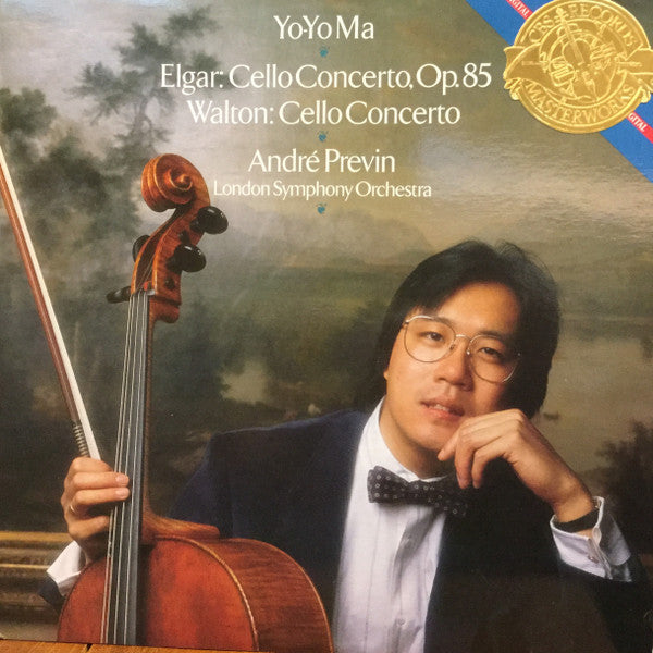 Yo-Yo Ma • London Symphony Orchestra, André Previn : Elgar, Walton: Cello Concertos (LP, Album, Dig)
