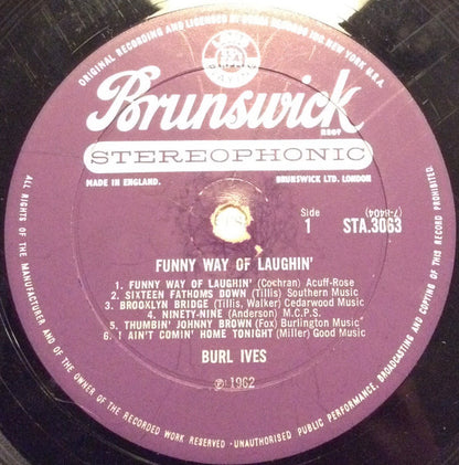 Burl Ives : It's Just My Funny Way Of Laughin (LP, Album)