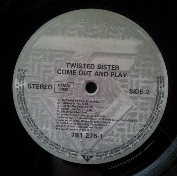 Twisted Sister : Come Out And Play (LP, Album, Ltd, Pop)